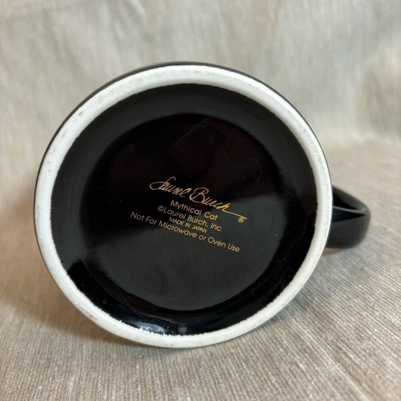 LAUREL BURCH Mythical Cat Ceramic Made in  Japan Coffee Tea Mug 12 oz - Picture 2 of 6